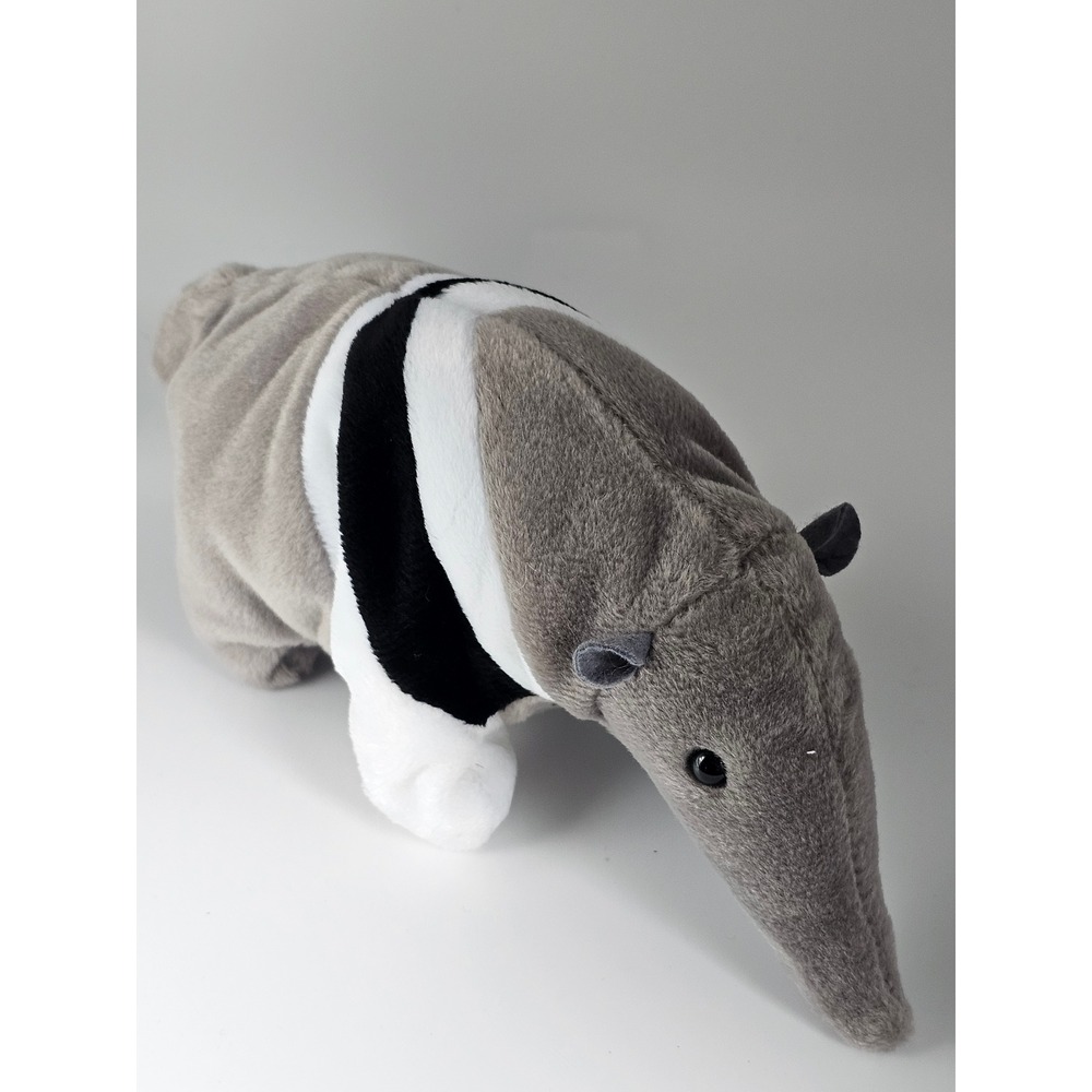Ty Beanie Baby Ants the Anteater Plush 1997 Original Grey Black White 4195